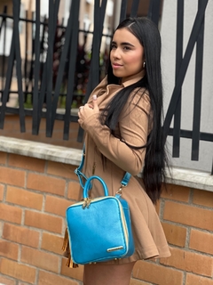 BOLSO BANDOLERA LUXURY AZUL C - tienda online