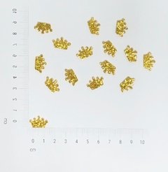Mini coroa EVA - Dourado Glitter