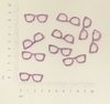 Oculos Quadrado EVA Lilais Glitter