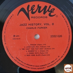 Charlie Parker - Jazz - History Vol. 8 (2xLPs / Capa Dupla) - Jazz & Companhia Discos