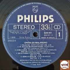 Chico Buarque - Ópera Do Malandro (2xLPs / 3x Encartes) - Jazz & Companhia Discos