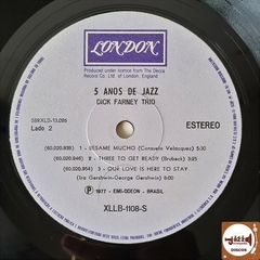 Dick Farney Trio - 5 Anos De Jazz (Com encarte) - Jazz & Companhia Discos