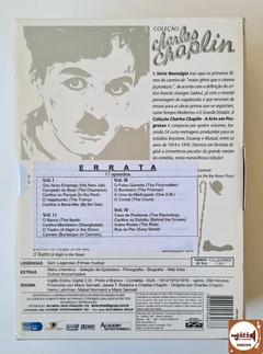 Dvd Charles Chaplin - A Arte Em Progresso (4xDVDs) Lacrado - loja online