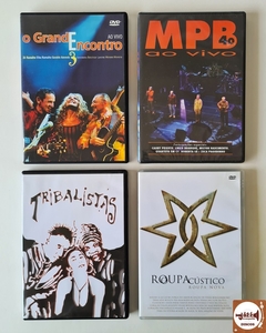 DVDs O Grande Encontro 3, Mpb4 - 40 Anos Ao Vivo, Tribalistas, Roupa Nova Acustico
