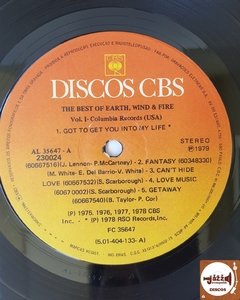 Earth Wind & Fire - The Best Of Vol. 1 (Capa dupla c/ encarte) - Jazz & Companhia Discos