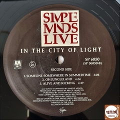 Simple Minds - Live In The City Of Light (Import. EUA / 2xLPs + Livreto) - Jazz & Companhia Discos