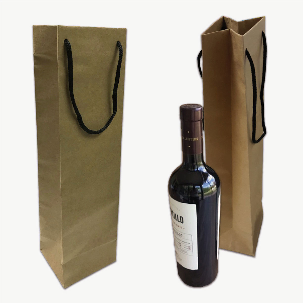 Bolsas de regalo vino, bolsa craft para vino vinos regalo origina