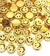 Entremeio Emoji Dourado Furo Passante Pct com 50 peças ref.1004