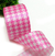 Fita de Cetim Xadrez Pied Poule Rosa 38mm x 10 metros Ref.1233