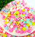 Entremeio Letras Candy Color Pacote com 120 peças ref.1262 - comprar online