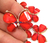 Aplique Borboleta Vermelha para Laços Pct com 4 Peças ref.1450 - comprar online