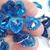 Chaton Coração Diamantado Azul Pacote com 60 Peças ref.1292 - comprar online