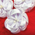 Aplique Florzinha Branca com Miolo de Pérolas 3cm Pacote com 4 peças Ref.9096