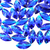 Chaton Navete 18mm Azul Royal Extra Brilho Pct com 200 - comprar online