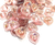 Chaton Coração Rosa Diamantado 15mm Pct com 60 Peças Ref:1823