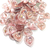 Chaton Coração Rosa Diamantado 15mm Pct com 60 Peças Ref:1823 - DecoarteBrasil Fitas e Produtos para Artesanato
