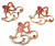 Aplique da Minnie Vermelha para Laços Tiaras lembrancinhas Artesanato Pct com 2 ref:0612
