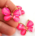 Aplique Borboleta Pink para Laços Pct com 2 Peças ref.1284 - DecoarteBrasil Fitas e Produtos para Artesanato