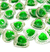 Chaton Coração Verde Pacote com 60 peças ref:0513