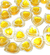 Chaton Coração Amarelo Pacote com 60 peças ref:0535