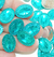 Chaton Diamantado Azul Tifany 18mm Pct com 60 pçs ref:0038 - comprar online