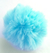 Pompom Peluciado Redondo Azul 70mm x 6 Peças