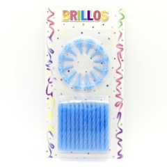 VELAS CON BRILLOS (pack 24u.)