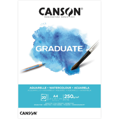 Block Canson GRADUATE Watercolor A4 - 20 hjs - 250grs