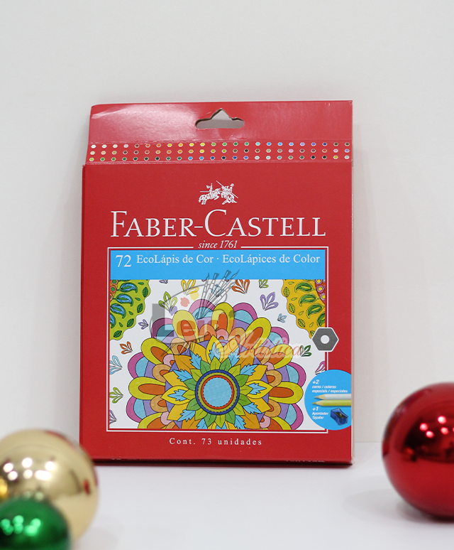 Lapices De Colores Faber Castell Ecolapiz X72 + Sacapuntas