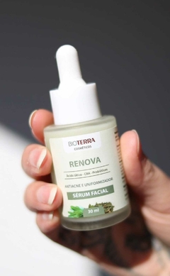 Sérum Facial Renova Antiacne e Uniformizador 30ml - BioTerra | Cosméticos Naturais e Veganos