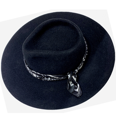 Sombrero Australiano Fieltro Pañuelo Leopardo - Compania de Sombreros