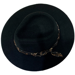 Sombrero Australiano Fieltro Pañuelo Cadenas - loja online