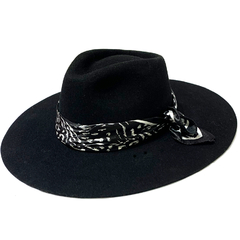 Sombrero Australiano Fieltro Pañuelo Leopardo on internet