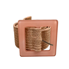 Cinturon Rafia Cubic Brillo - comprar online