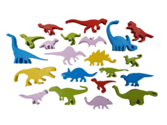 Ilha dos Dinossauros - kit de dinossauros