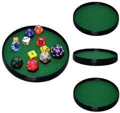 BANDEJA DE DADOS - 14 cm de diâmetro - kit com 4 unidades