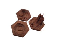 Terraforming Mars - Tiles 3D da Promo Big Box - GORILLA 3D