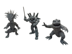 King of Tokyo - 6 Miniaturas em Resina - comprar online