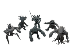 King of Tokyo - 6 Miniaturas em Resina