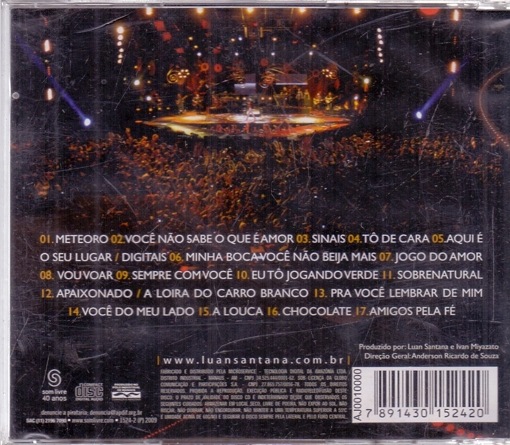 CD LUAN SANTANA / AO VIVO [42] - Comprar em CYBERSEBO