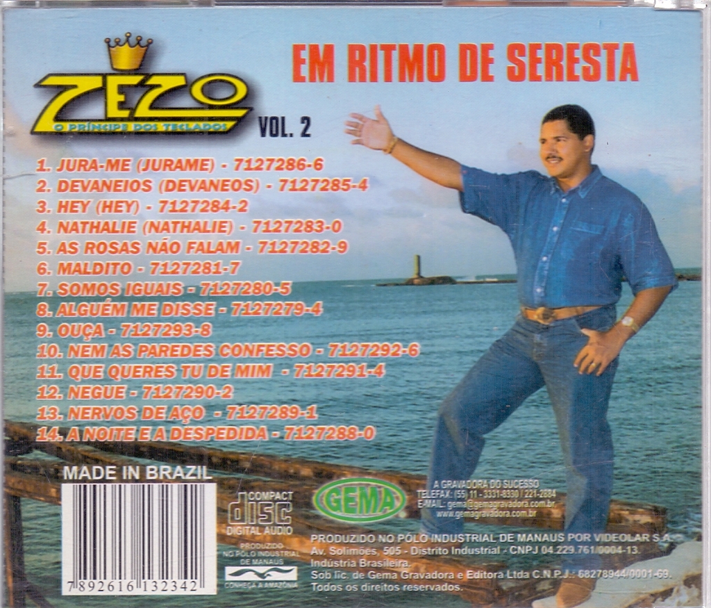 CD ZEZO EM RITMO SERESTA O PRÍNCIPE DOS TECLADOS VOL 2 [26]