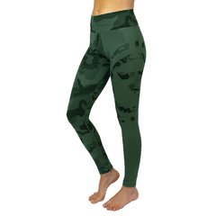 Calza Larga Fem Camo Logo (Verde) - comprar online