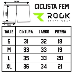 Biker Fem Lirios (Bordó) - Rook Sport Wear