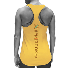 Musculosa Fem Barbell Cycling (Amarilla) en internet