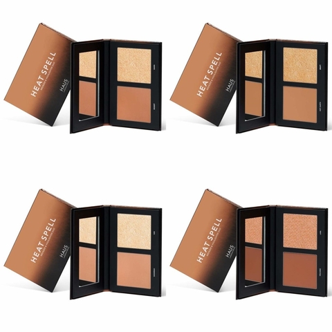 Haus Labs Heat Spell Bronzer + Highlighter Duo - Tono Kindle | Ember