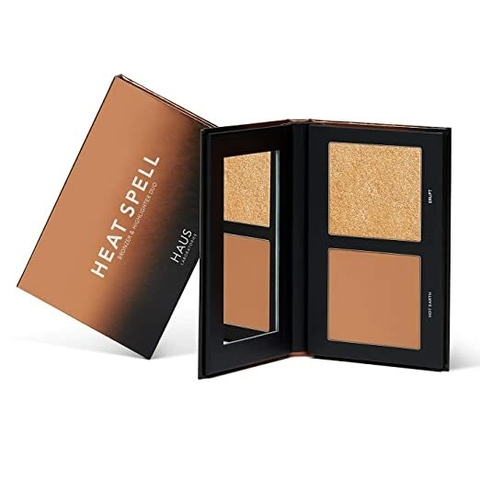 Haus Labs Heat Spell Bronzer + Highlighter Duo - Tono Hot Earth | Erupt - comprar online