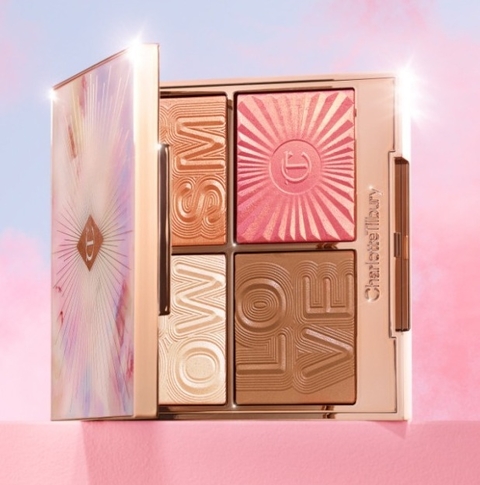 Charlotte Tilbury GLOWGASM FACE PALETTE ( Tono Lightgasm) Limited Edition - TRIP MAKEUP