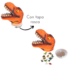 Cabeza Dino Rex contenedora de Dinos - comprar online