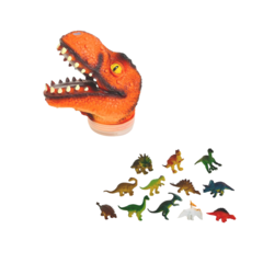 Cabeza Dino Rex contenedora de Dinos
