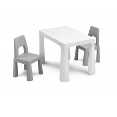 Juego De Mesa + 2 Sillas (GRIS CLARO) en internet